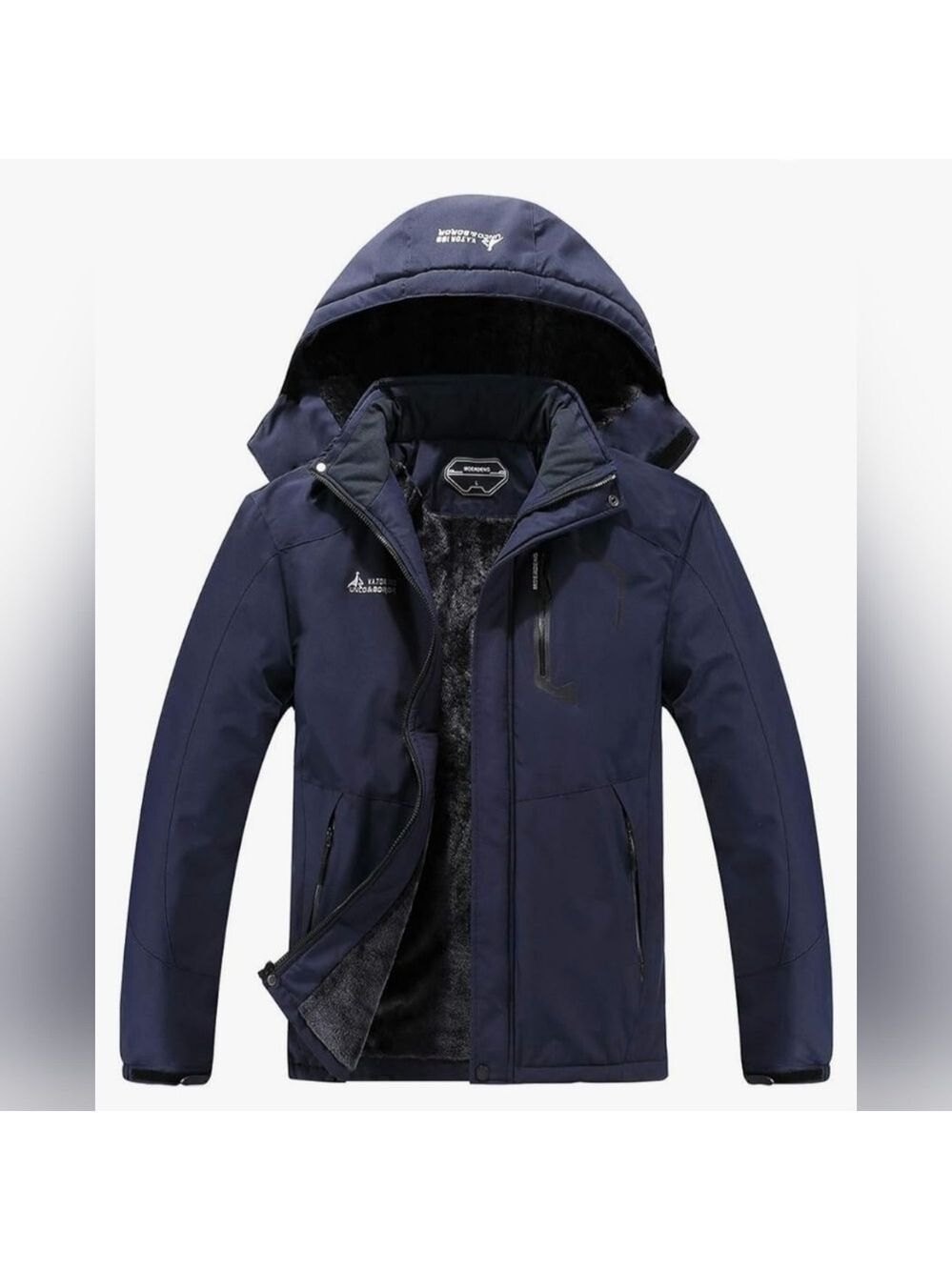 MoerDeng V.A.TOR 189 Unco&Boror Men's Waterproof Blue Hooded Ski Jacket 2XL New